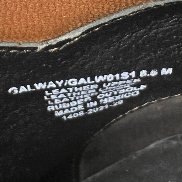 Steve Madden Galway Leather Lace Up Boots Size 8.5 Cognac Brown - Picture 10 of 10